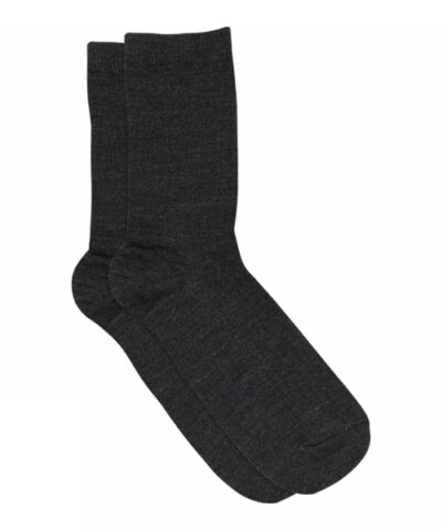 Alternative view of MP Denmark – Wool Rib Strømper – Mørke Grå