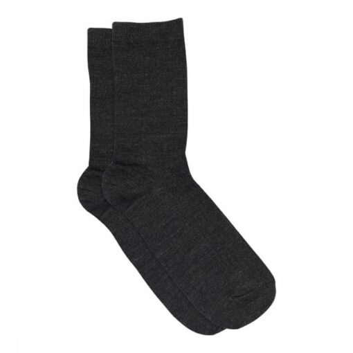 MP Denmark – Wool Rib Strømper – Mørke Grå - Billede 2