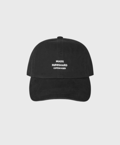Mads Nørgaard Soft Twill Cash Cap – Jet Black | Merci-Give