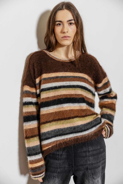 Project AJ117 – Bolette Knit Pullover – Multi - Billede 6