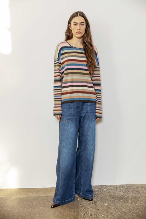 Project AJ117 – Safir Knit Pullover – Multi - Billede 5