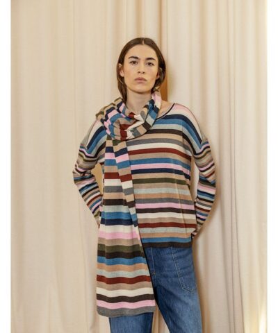 Alternative view of Project AJ117 – Safir Knit Pullover – Multi