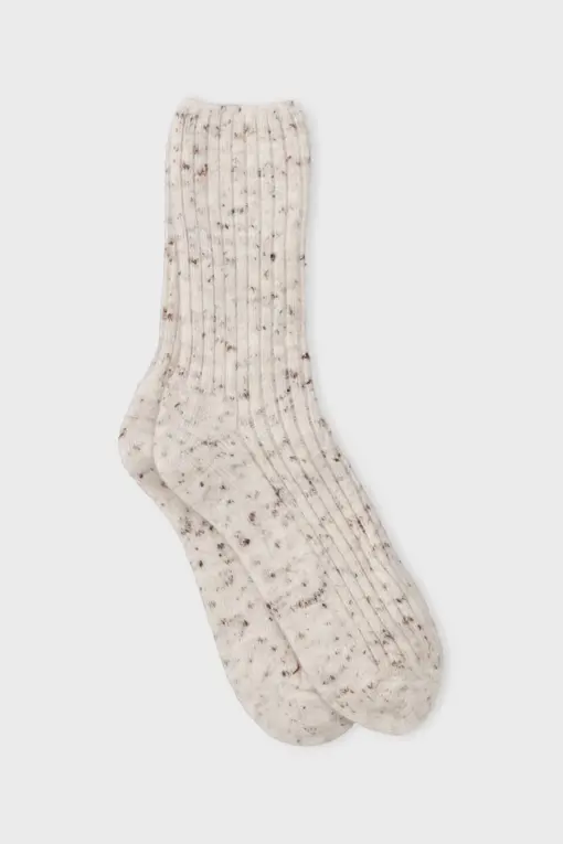 Moshi Moshi Mind – Relax Socks - Egret Melange - Billede 3