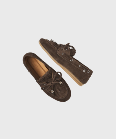 June Loua Loafers – Brune Ruskindssko med Frynser | VIA VAI | Merci