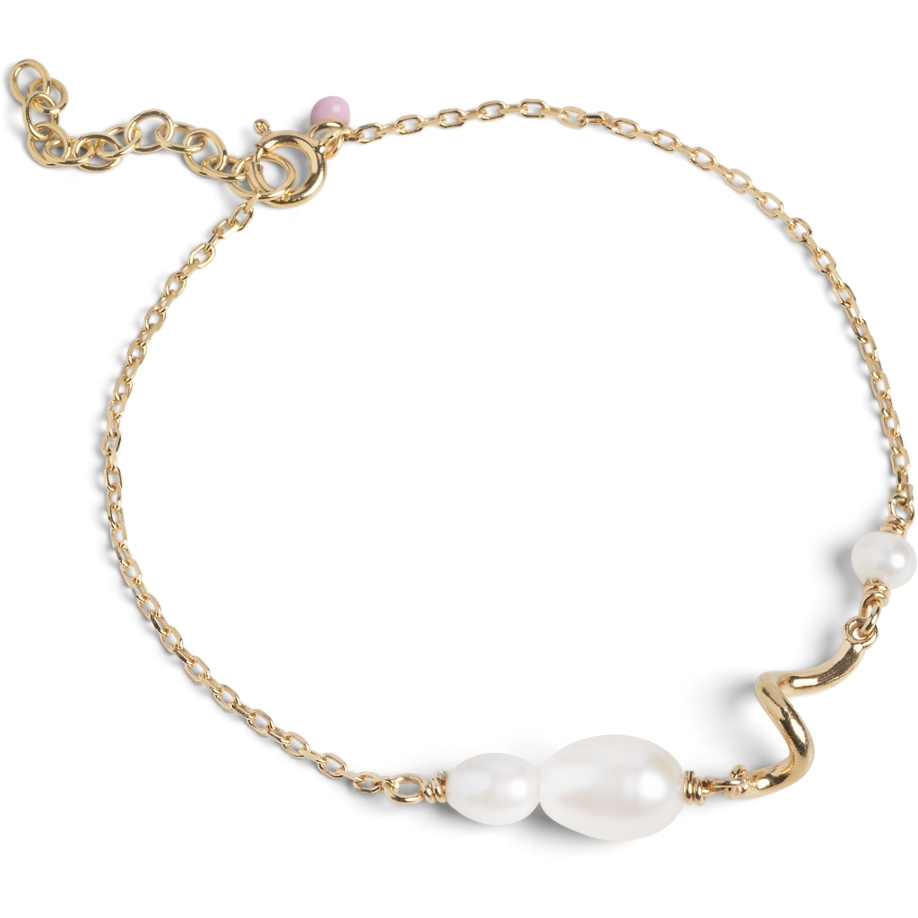 Enamel - Pearlie Twist Armbånd - Forgyldt - Billede 3
