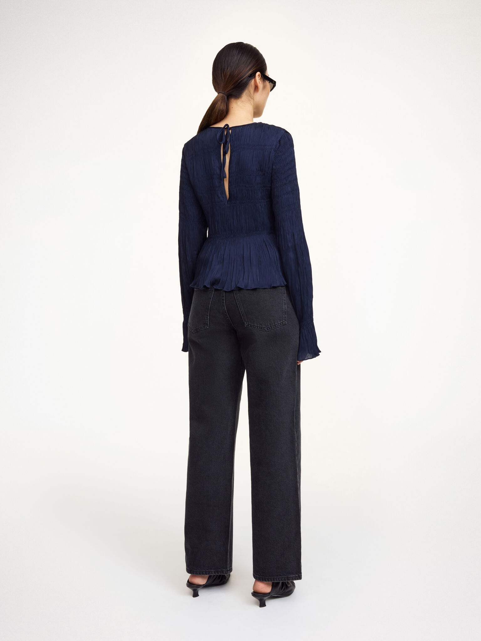 By Malene Birger – Ovas Bluse – Navy - Billede 3