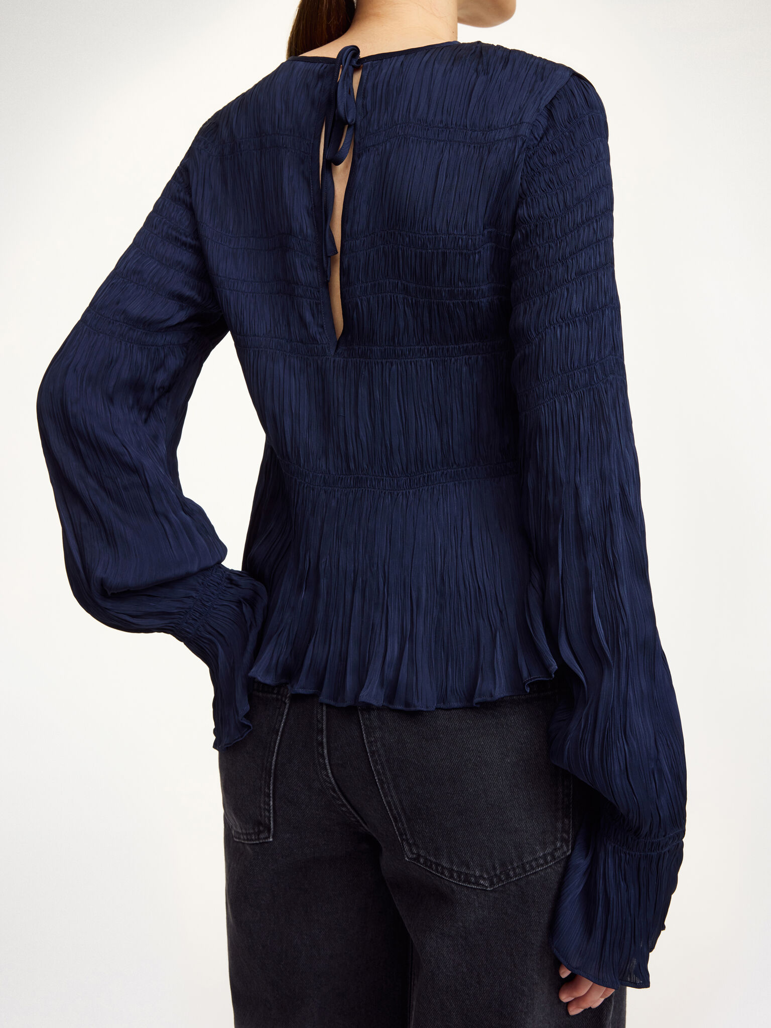 By Malene Birger – Ovas Bluse – Navy - Billede 4