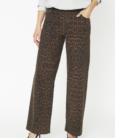 Alternative view of Co'Couture – Leo New Wide Pant – Mørkebrun