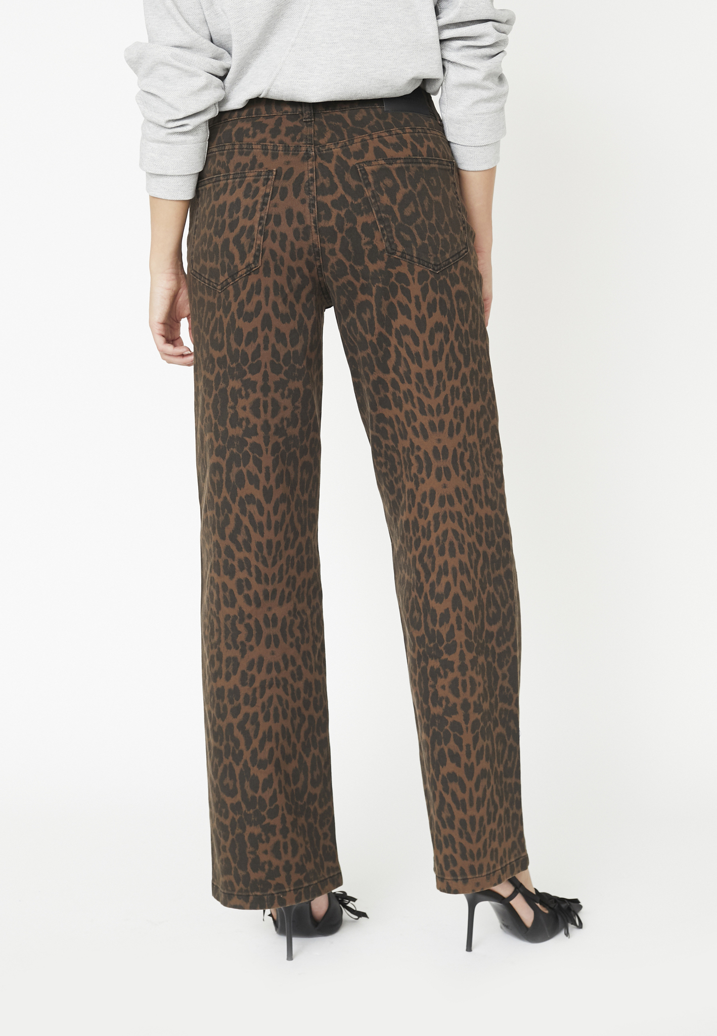 Co'Couture – Leo New Wide Pant – Mørkebrun - Billede 3