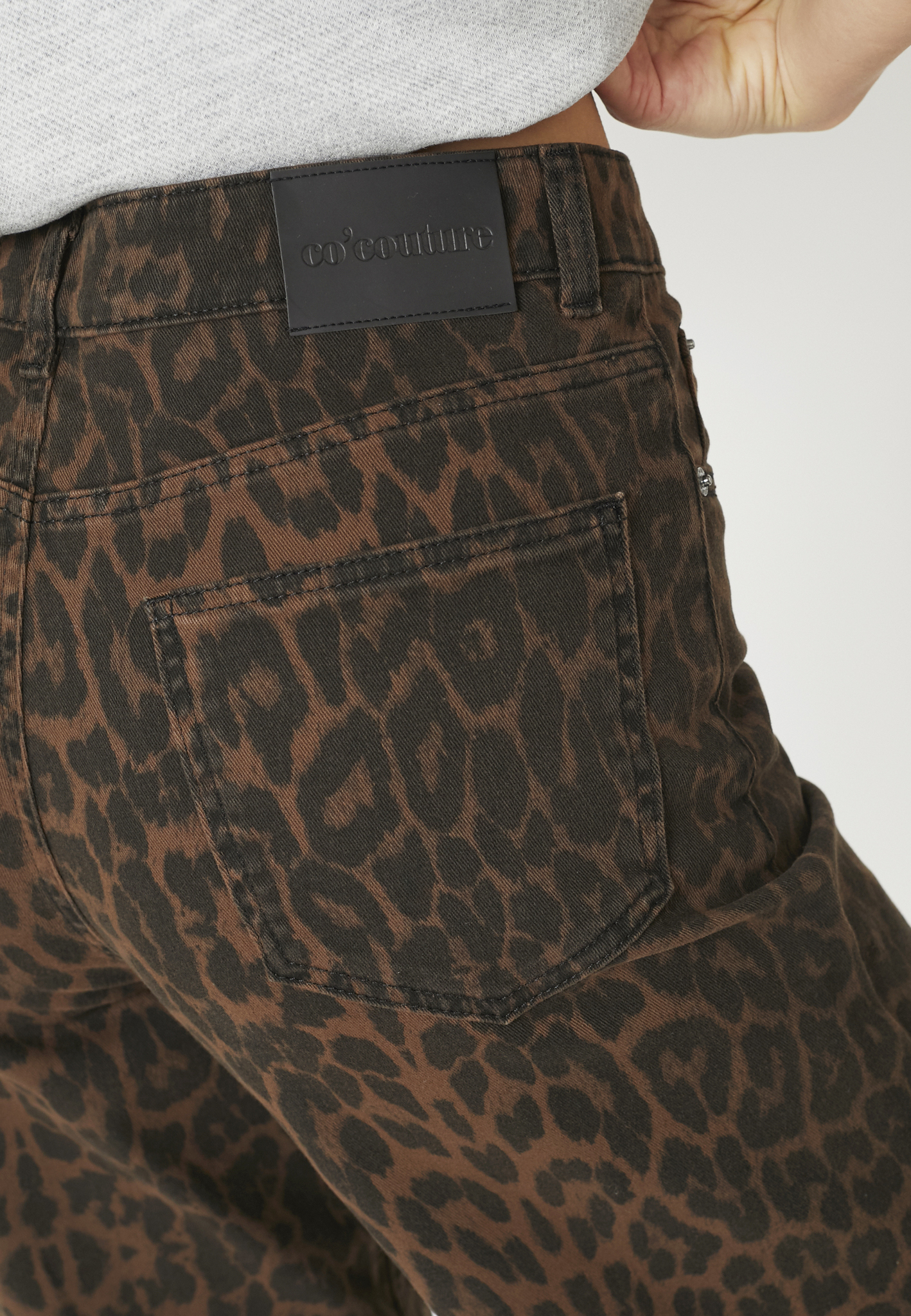 Co'Couture – Leo New Wide Pant – Mørkebrun - Billede 4