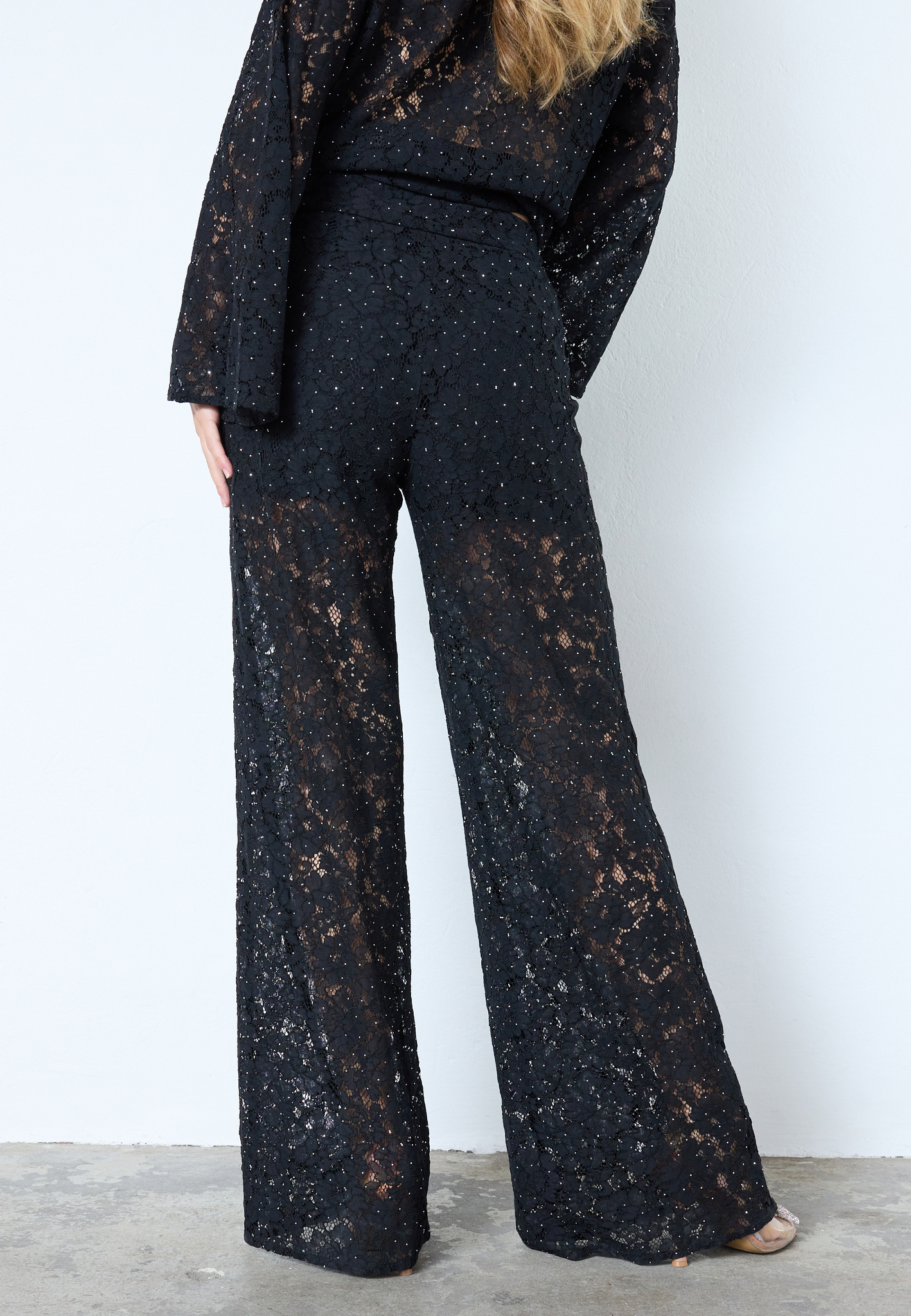 Co'Couture - Siacc Simili Lace Pant - Sort - Billede 6