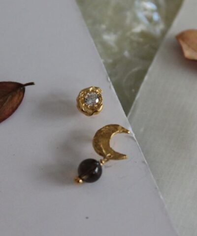 Alternative view of Stine A – Big Flow Earring, Single – Forgyldt