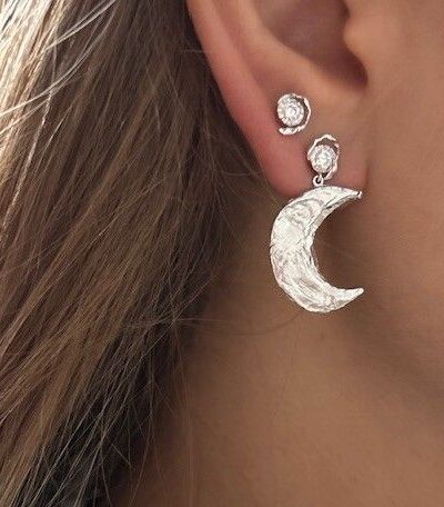 Alternative view of Stine A - Big Flow Earring, Single - Sølv