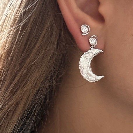 Stine A - Big Flow Earring, Single - Sølv - Billede 2