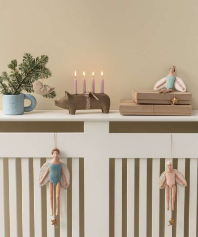 Alternative view of Maileg – Advent Trælysestage - Gris