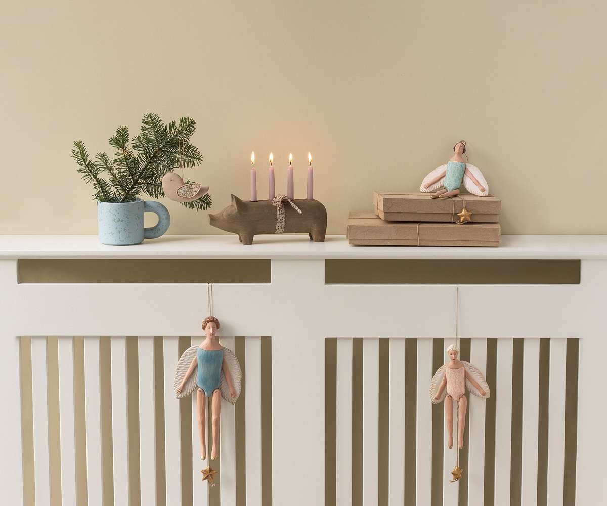 Maileg – Advent Trælysestage - Gris - Billede 2