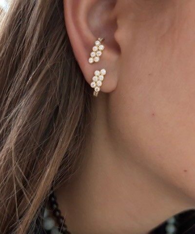 Alternative view of Stine A - Coco Earring, Single - Forgyldt