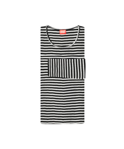 Alternative view of Nørgaard Paa Strøget – #101 Wool – Black/Ecru Stripe