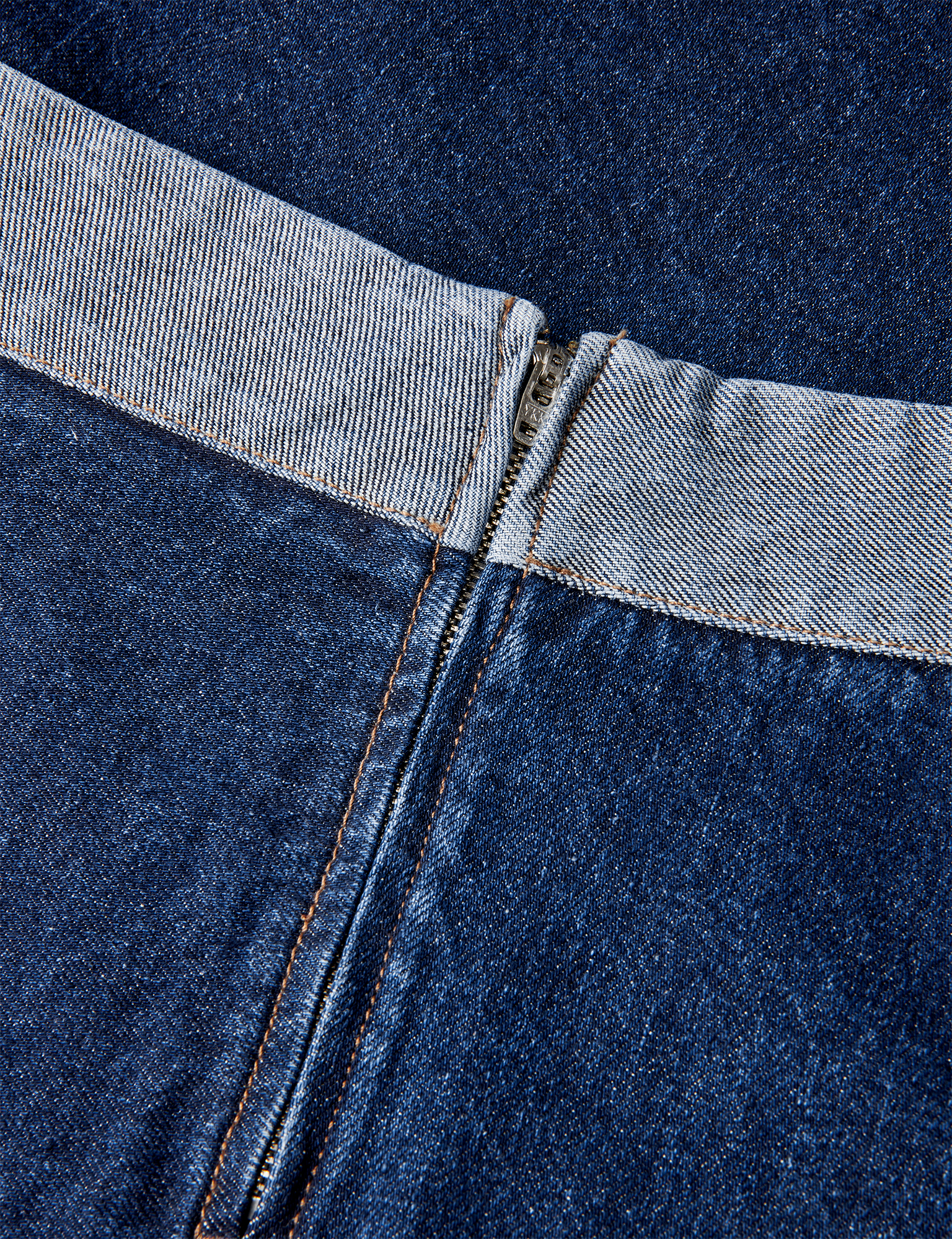 Mads Nørgaard – Luke Denim Stelly Skirt Block – Mid Blue Denim - Billede 3