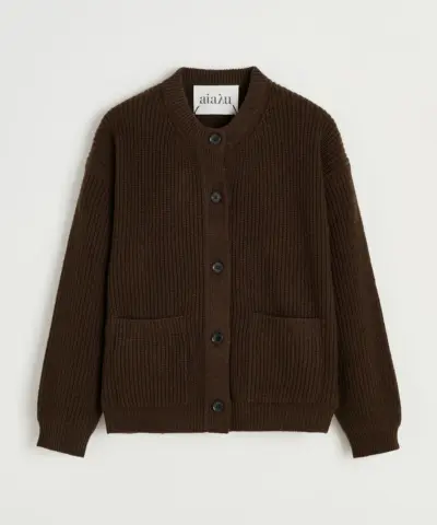 Alternative view of Aiayu – Bine Cardigan – Dark Brown