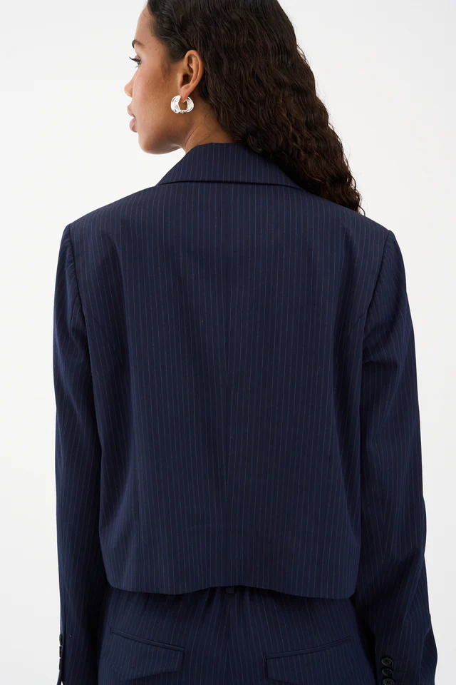 IVY – Paula Short Blazer – Deep Navy Blue - Billede 4