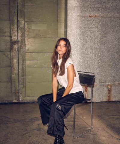 Alternative view of Haute L'Amitie - New Zip Track Pants – Black