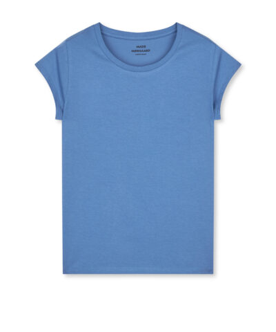 Alternative view of Mads Nørgaard - Fine Jersey Teasy Tee FAV – Bright Cobalt