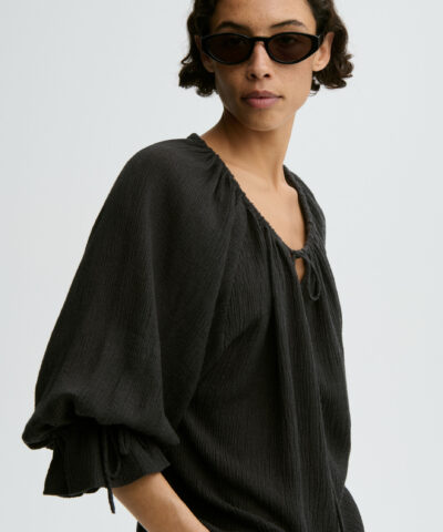 Alternative view of By Malene Birger – Rose Weave Bluse – Sort