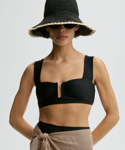By Malene Birger Strawilla Hat – Black | Håndlavet sommerhat i papirstrå
