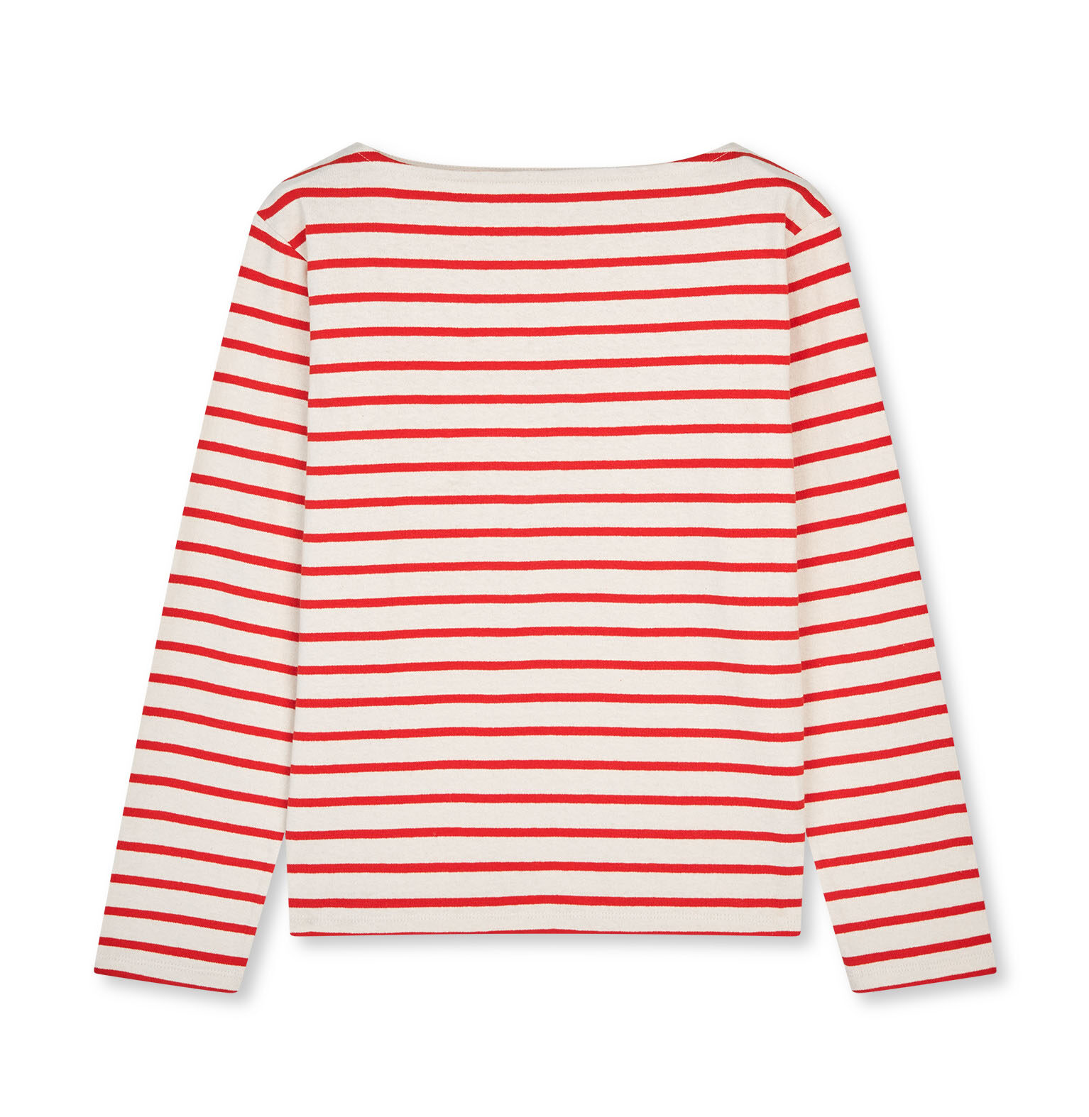 Mads Nørgaard – Pablo Gabi Tee LS – Vanilla Ice/Fiery Red - Billede 2