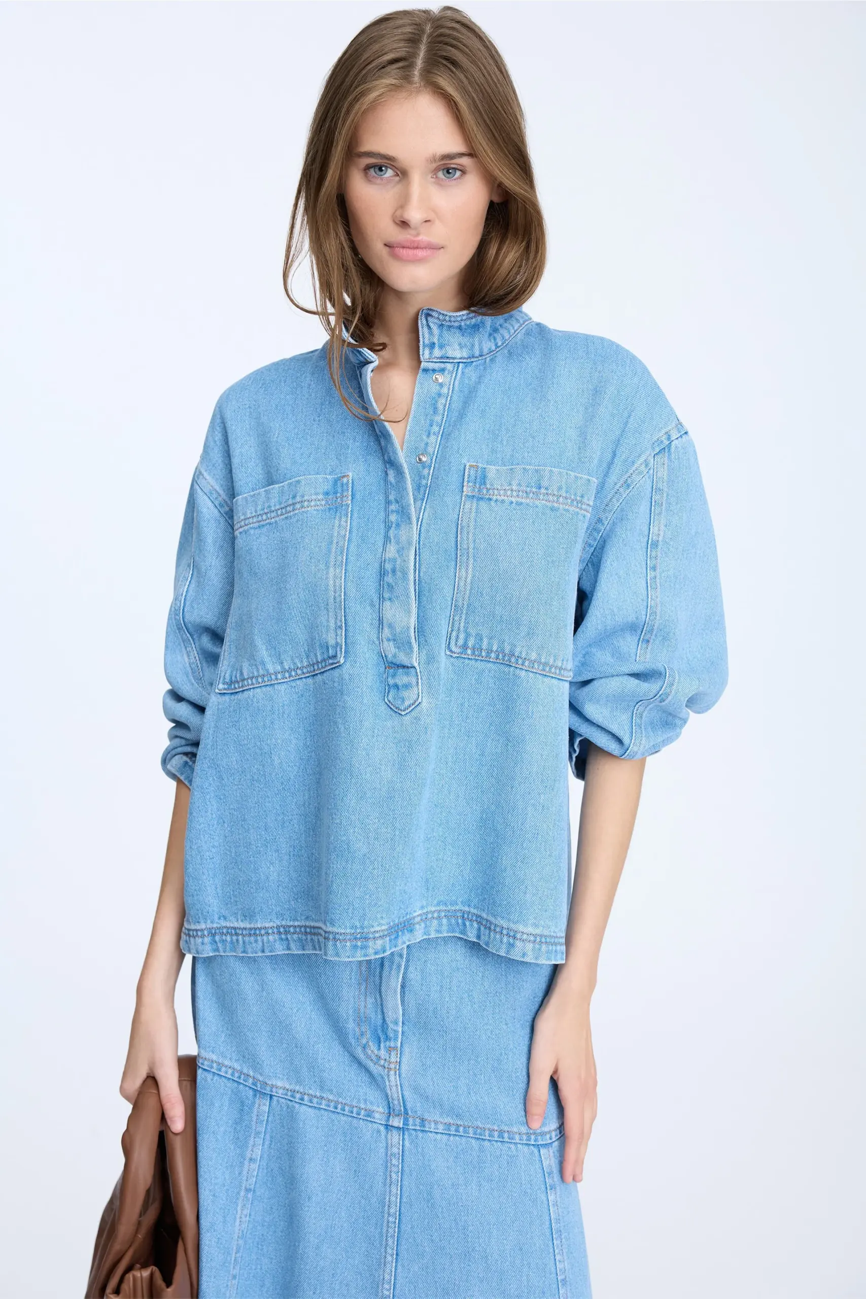 Munthe - Tuxa Top – Light Blue - Billede 2