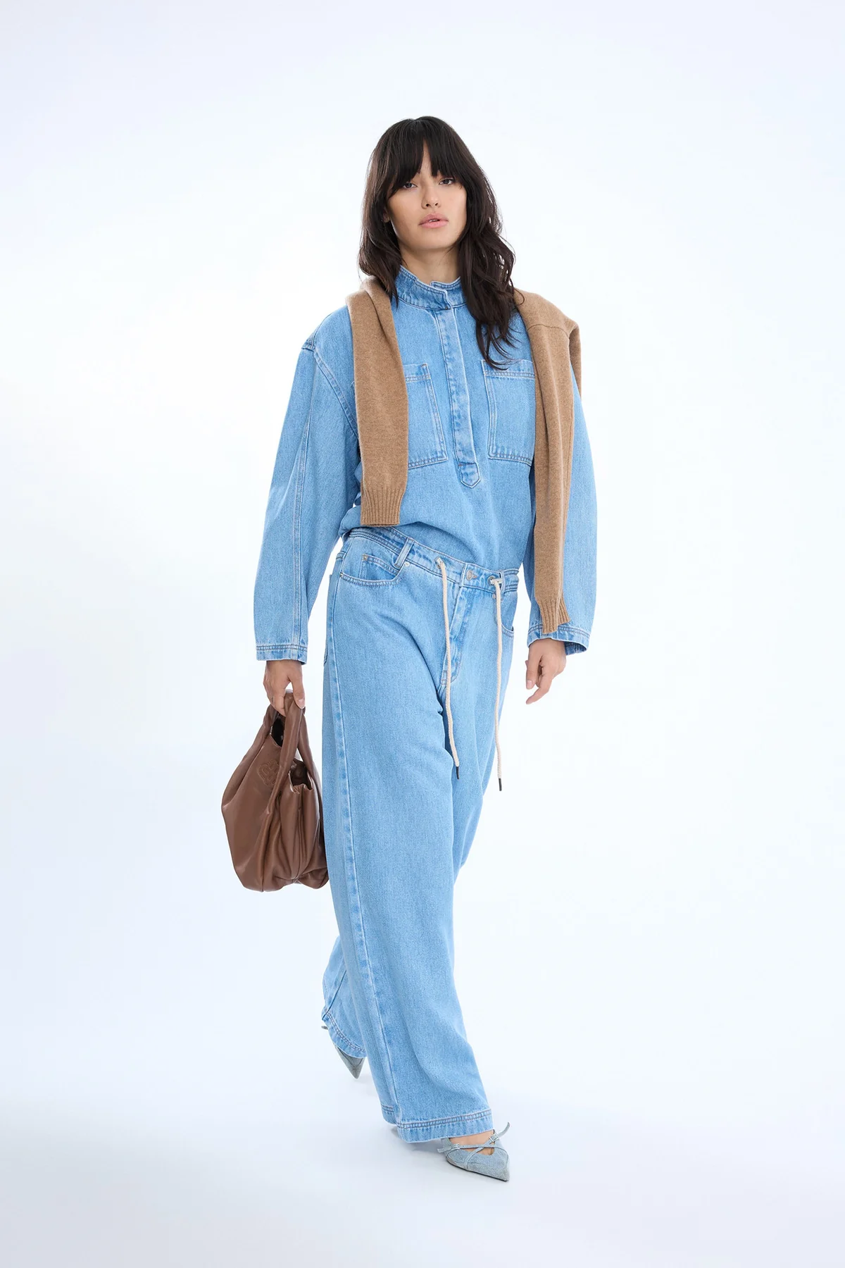 Munthe - Obey Pants – Light Blue - Billede 5