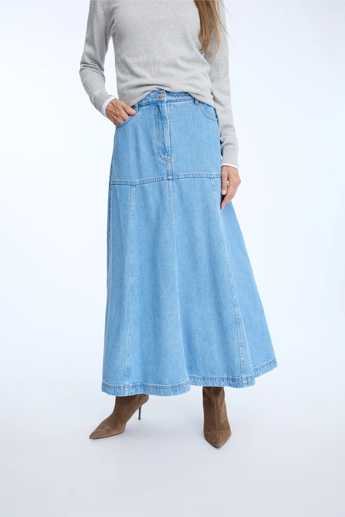 Munthe - Tuxya Skirt – Light Blue - Billede 5