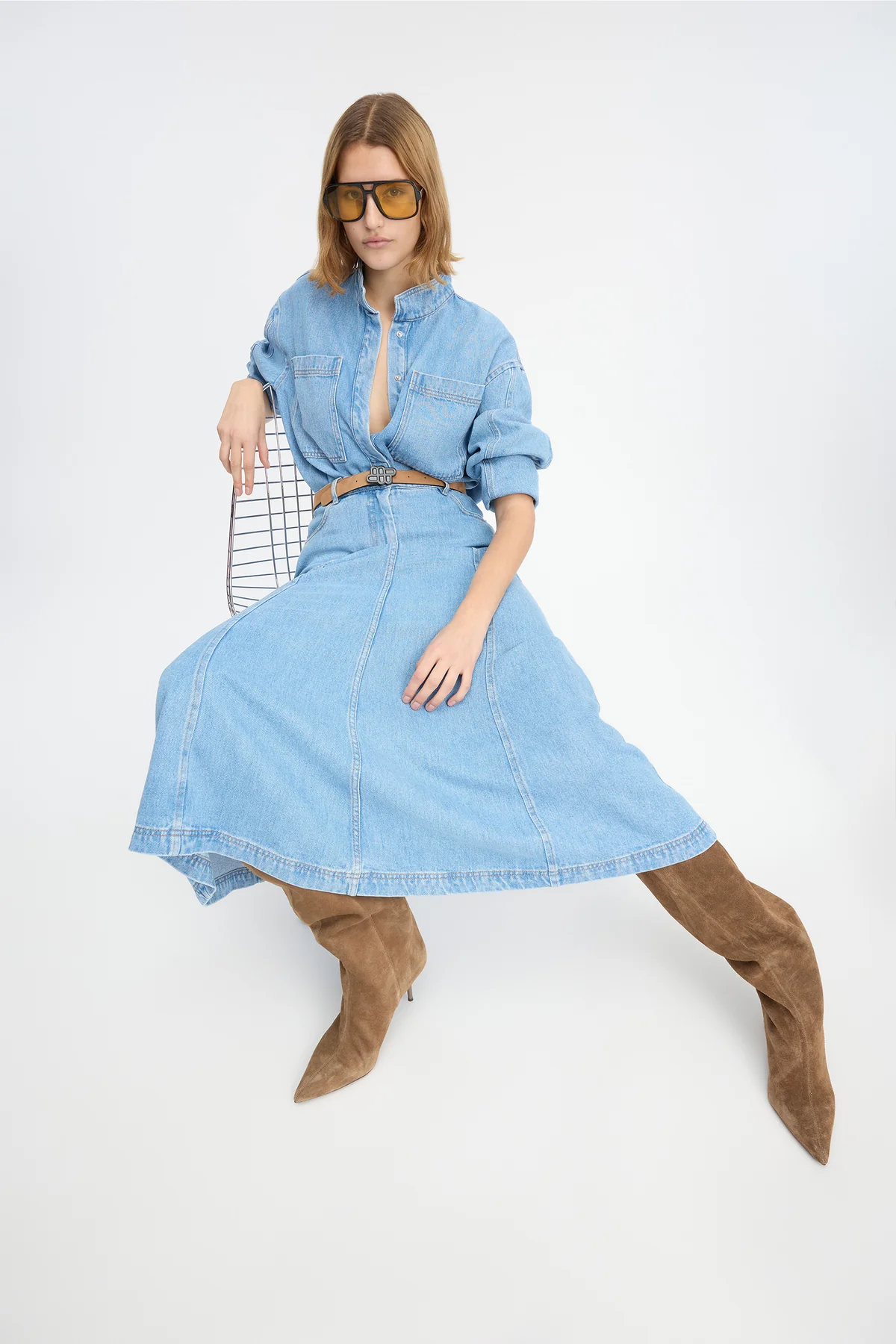 Munthe - Tuxya Skirt – Light Blue - Billede 2