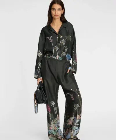 Alternative view of Munthe - Faiza Top – Print Black