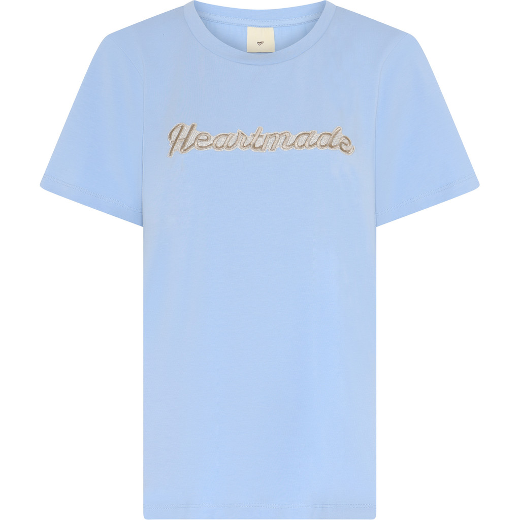 Heartmade – Efia logo T-shirt, Dusty blue - Billede 6