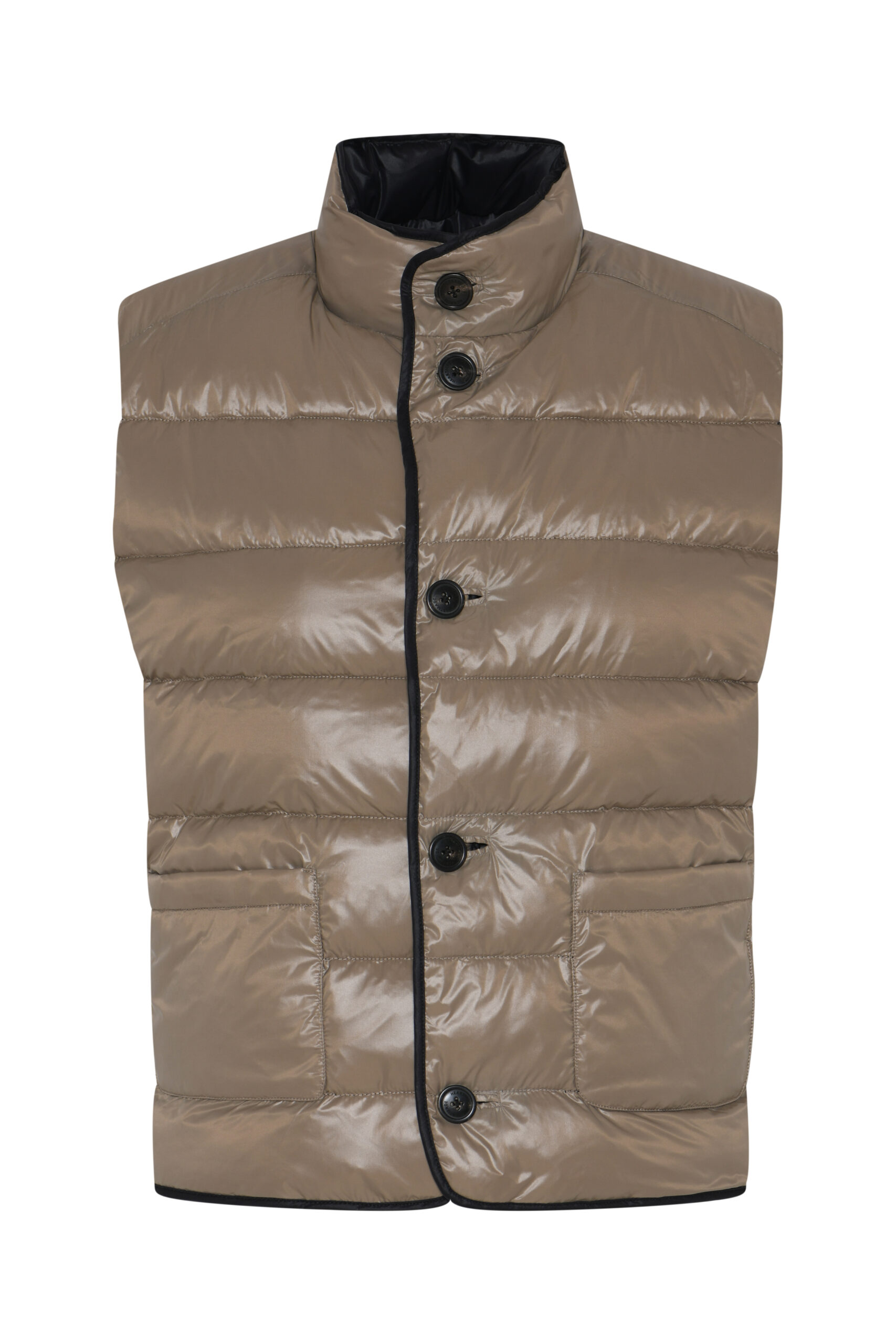 Heartmade - HMBeket Reversible Vest – Black/Walnut - Billede 4