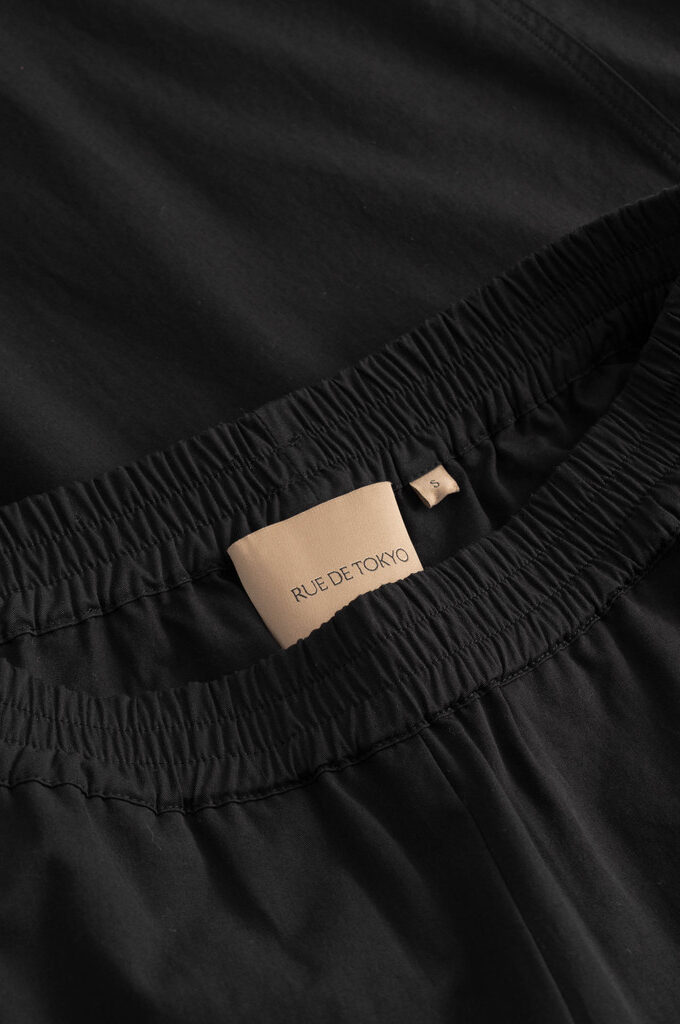 Rue de Tokyo – Parmida Modal Poplin – Sort - Billede 5