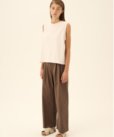 Alternative view of Rue De Tokyo - Taina Light Jersey – Parchment White