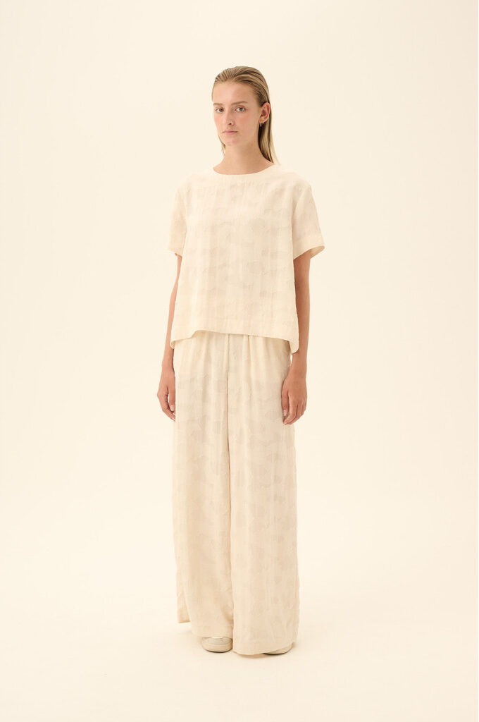 Rue de Tokyo – Selin Viscose Linen – Creme - Billede 4