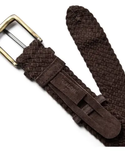 Alternative view of Depeche – Flettet Ruskindsbælte – Chocolate