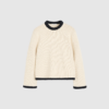 By Malene Birger Siena Sweater – Black White | Luksuriøs uldbouclé strik