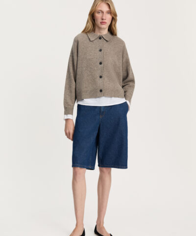 Alternative view of Aiayu – Sunil Cardigan - Pure Soil