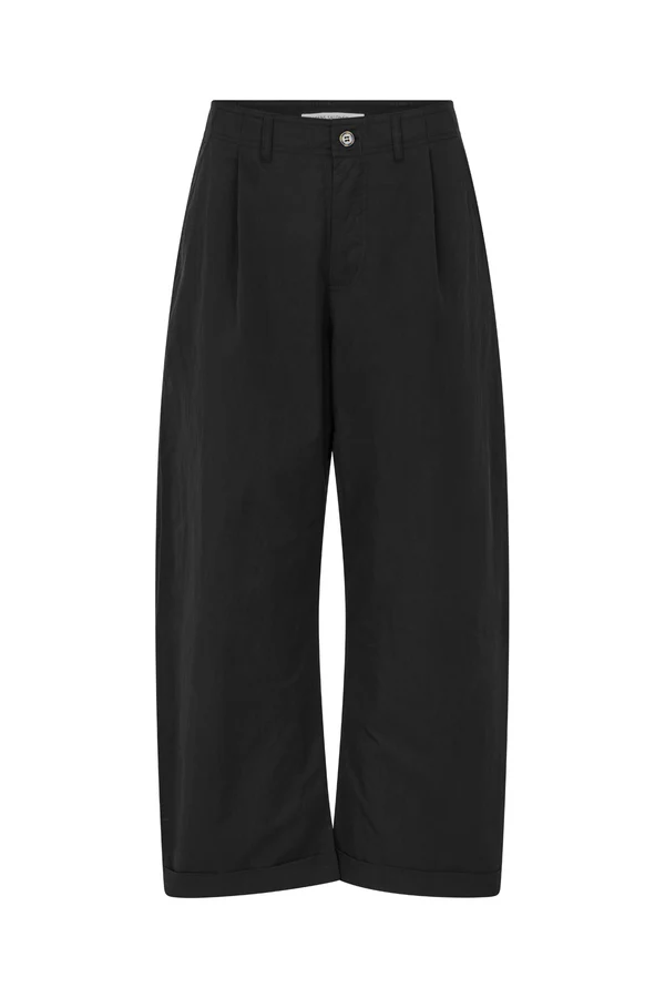 Rabens Saloner – Thalia Light Fusion Pants – Caviar Black - Billede 2