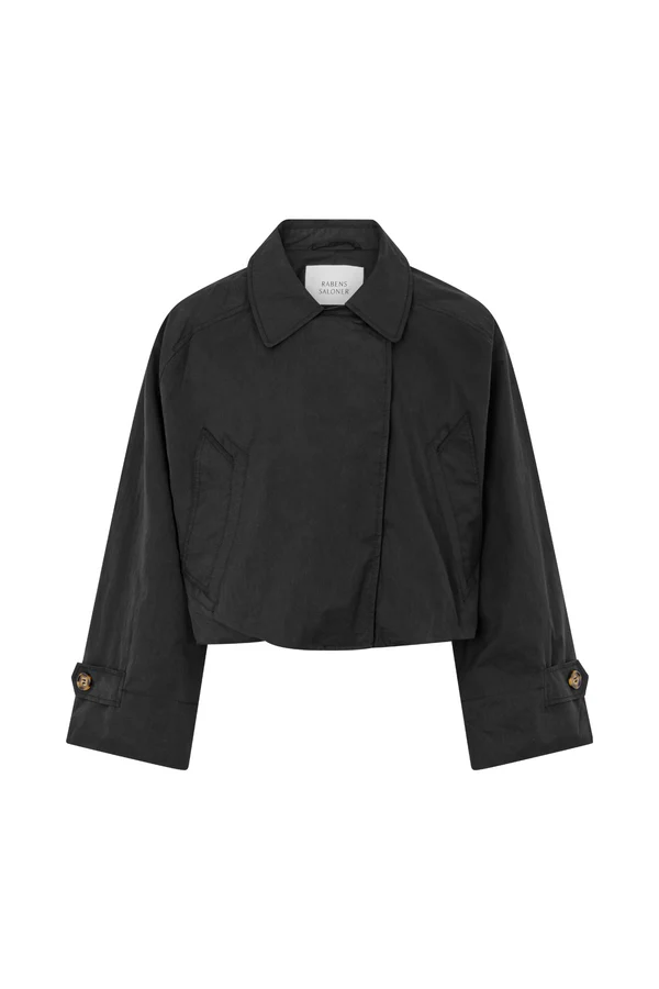 Rabens Saloner – Tilla Light Fusion Jacket – Caviar Black - Billede 2