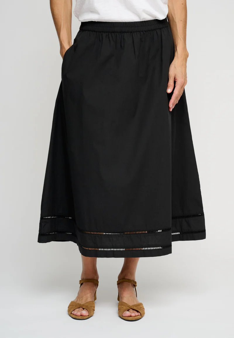 Moshi Moshi Mind - Brill Skirt Poplin – Moonless Night - Billede 4