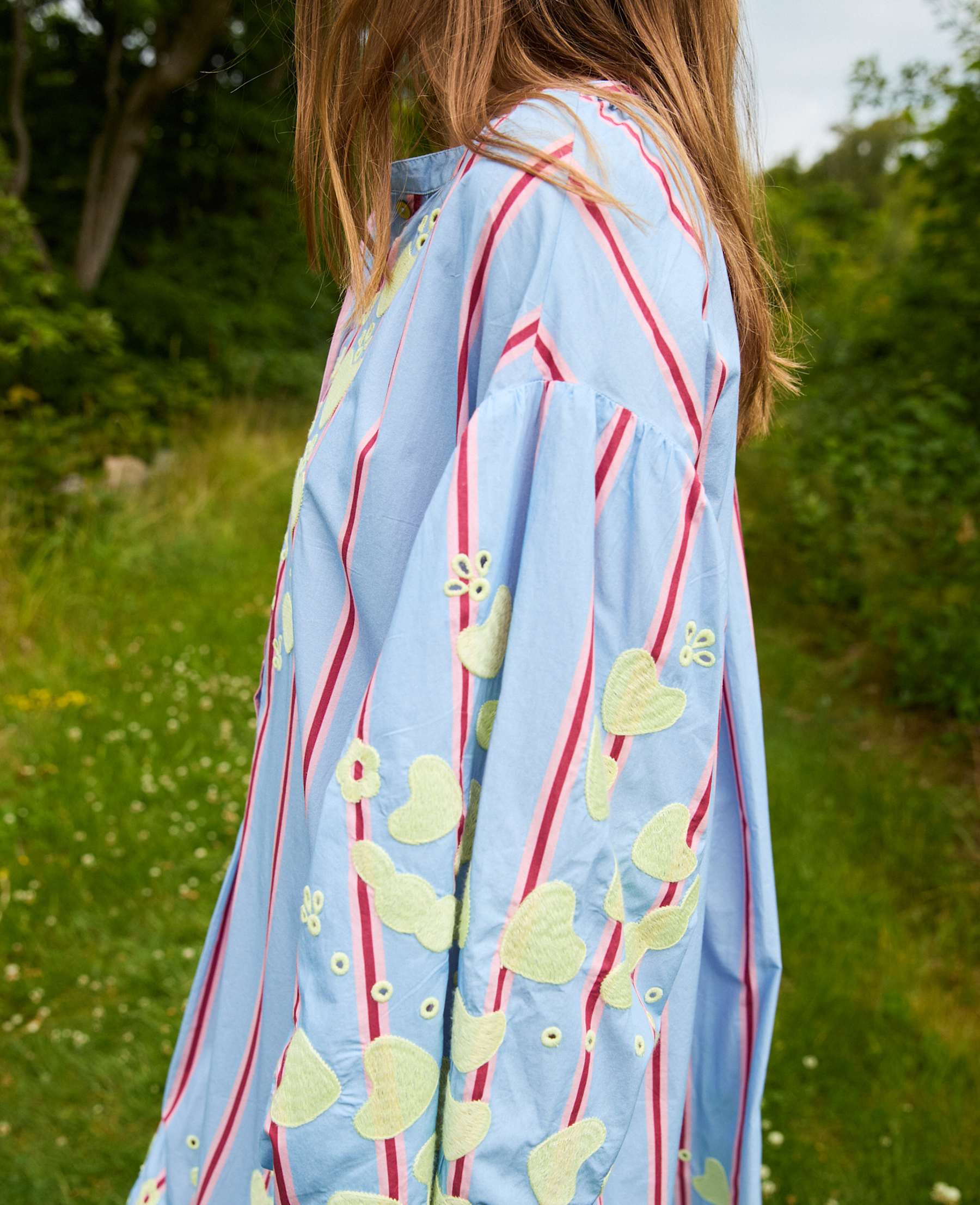 Sissel Edelbo – Elisabeth Dress – Bluebell Stripes - Billede 4