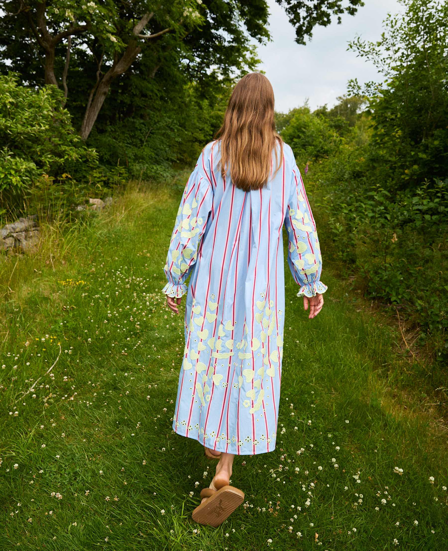 Sissel Edelbo – Elisabeth Dress – Bluebell Stripes - Billede 3