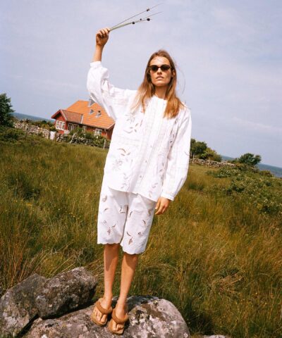 Alternative view of Sissel Edelbo – Sada Shirt – White Pastel