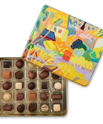 Alternative view of Sv. Michelsen – Kunstdåsen med 25 stk chokolade 